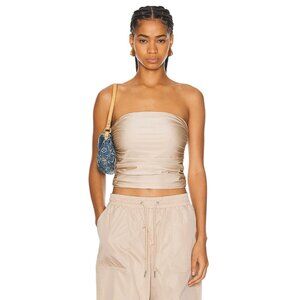 SER.O.YA Debbi Strapless Top in Gold Small New Womens Sleeveless Tube Bandeau